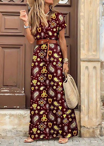 Aera - Elegant Bohemian Maxi Dress