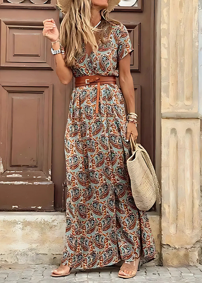 Aera - Elegant Bohemian Maxi Dress