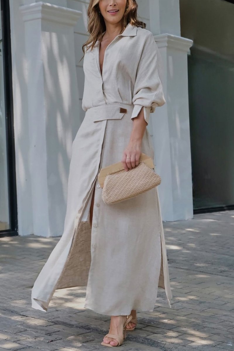 Jeanette – Maxi Dress with V-Neckline