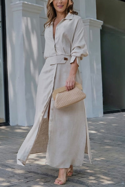 Jeanette – Maxi Dress with V-Neckline