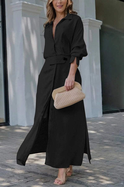 Jeanette – Maxi Dress with V-Neckline